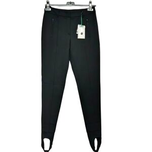 Kollins Italy Black Wool Stirrup Pants Womens Size EU 38